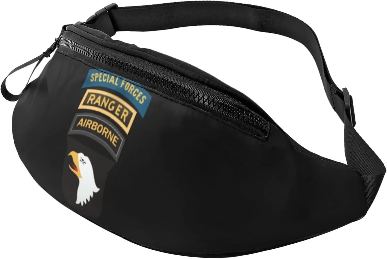 101st Airborne Ranger Special Forces Fanny Pack Daypack Crossbody Waist Bag For Travel Sports Running Hiking