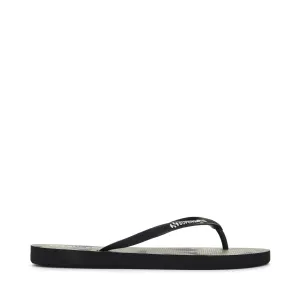 4121-FANRBRW - Slippers - Flip-Flop - Woman - PALMS-BLACK