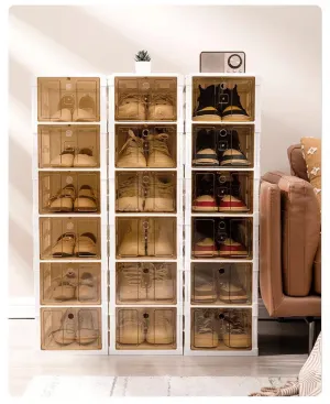 6 Tier Foldable Shoe Rack Storage Organizer – White
