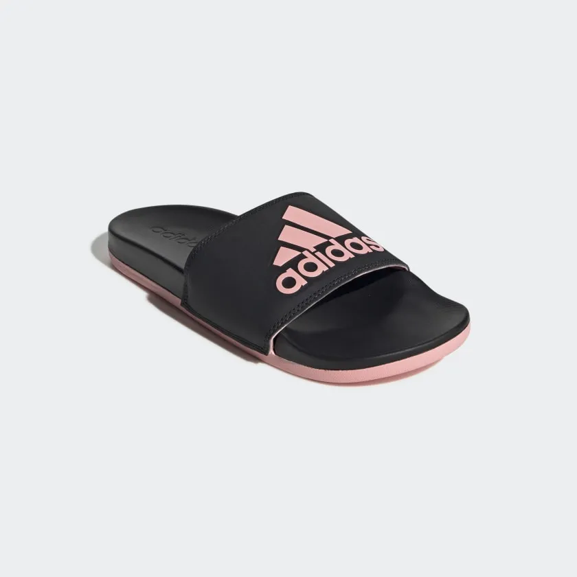 Adidas Womens Adilette Comfort Slide - Black/Pink
