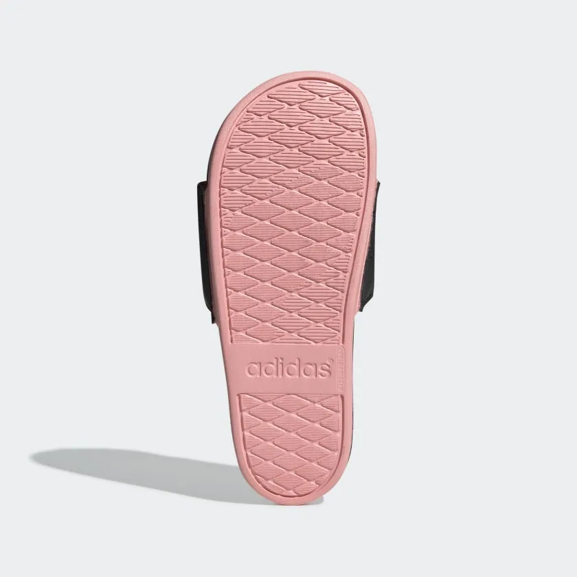 Adidas Womens Adilette Comfort Slide - Black/Pink