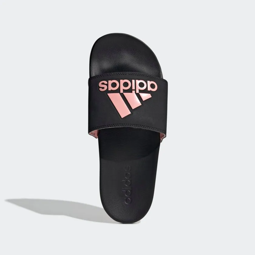 Adidas Womens Adilette Comfort Slide - Black/Pink