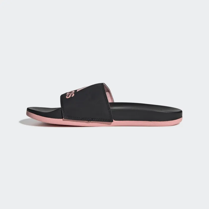 Adidas Womens Adilette Comfort Slide - Black/Pink