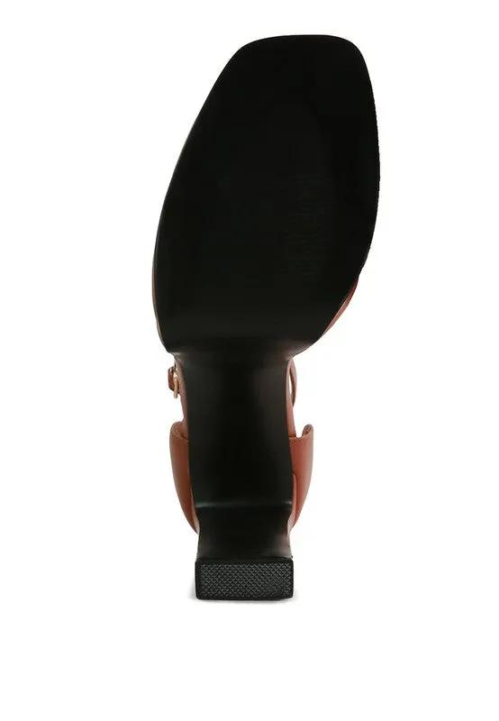 Ankle Chain Platform Sandals