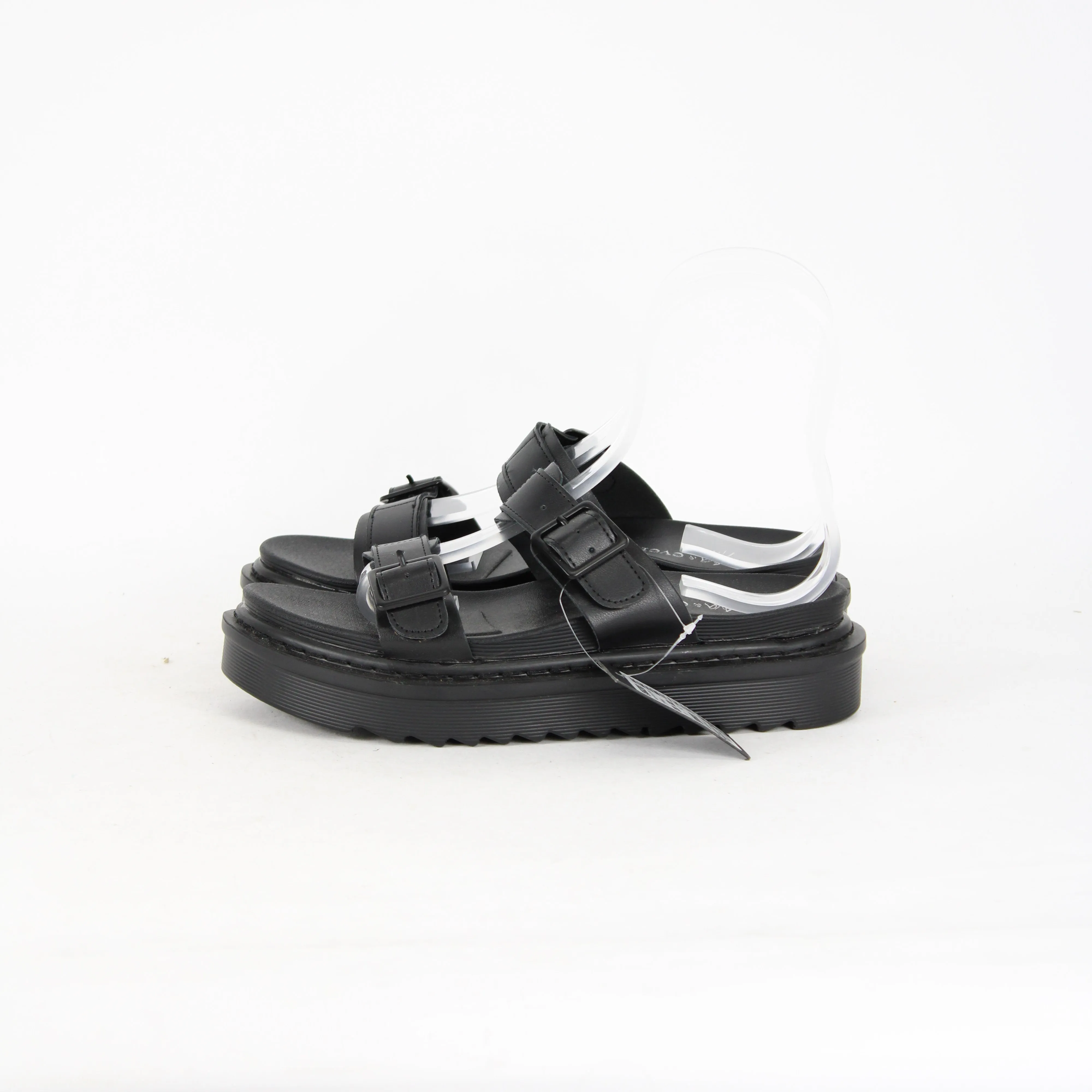 Ava & Ever Black Chunky Slides BNWT