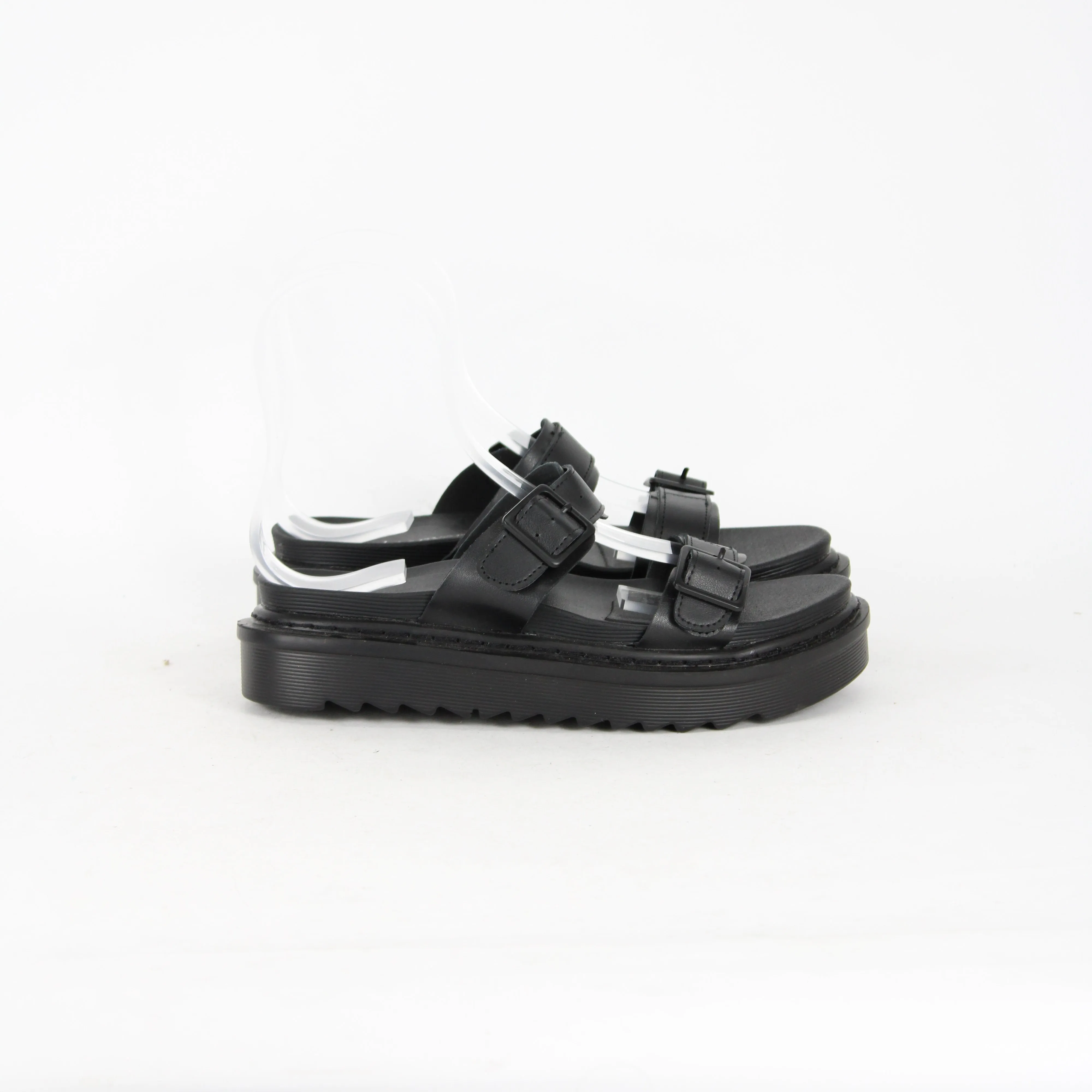Ava & Ever Black Chunky Slides BNWT