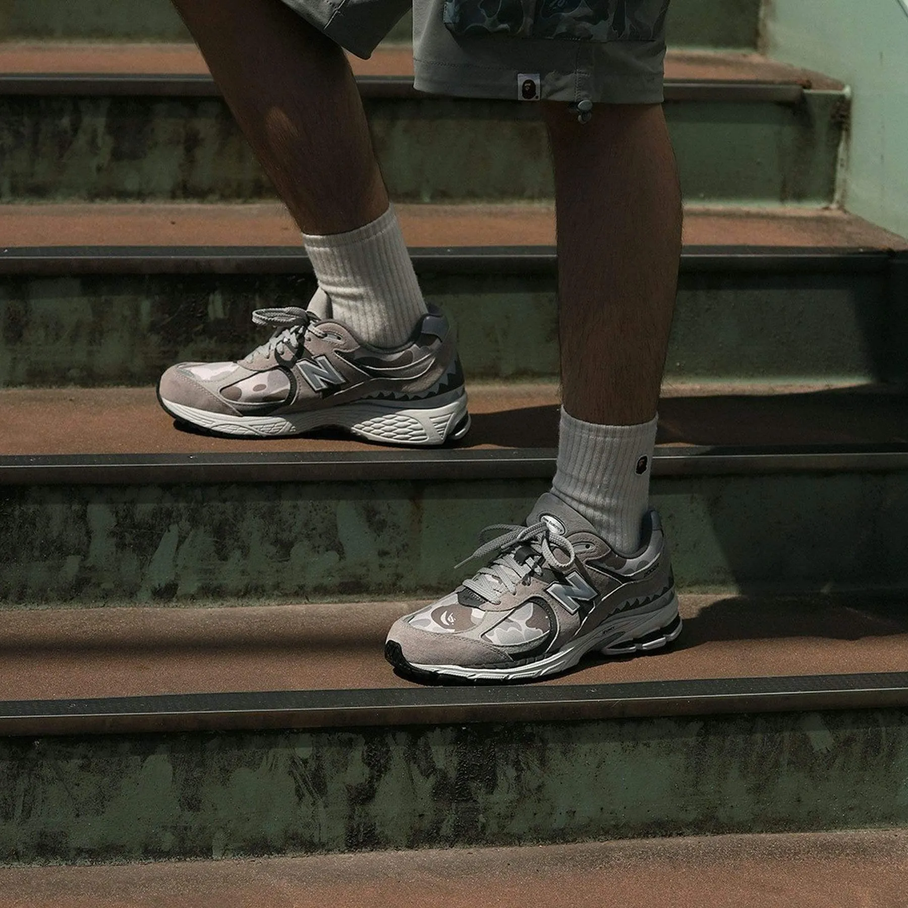 BAPE x 2002R 'Apes Together Strong - Grey Camo'