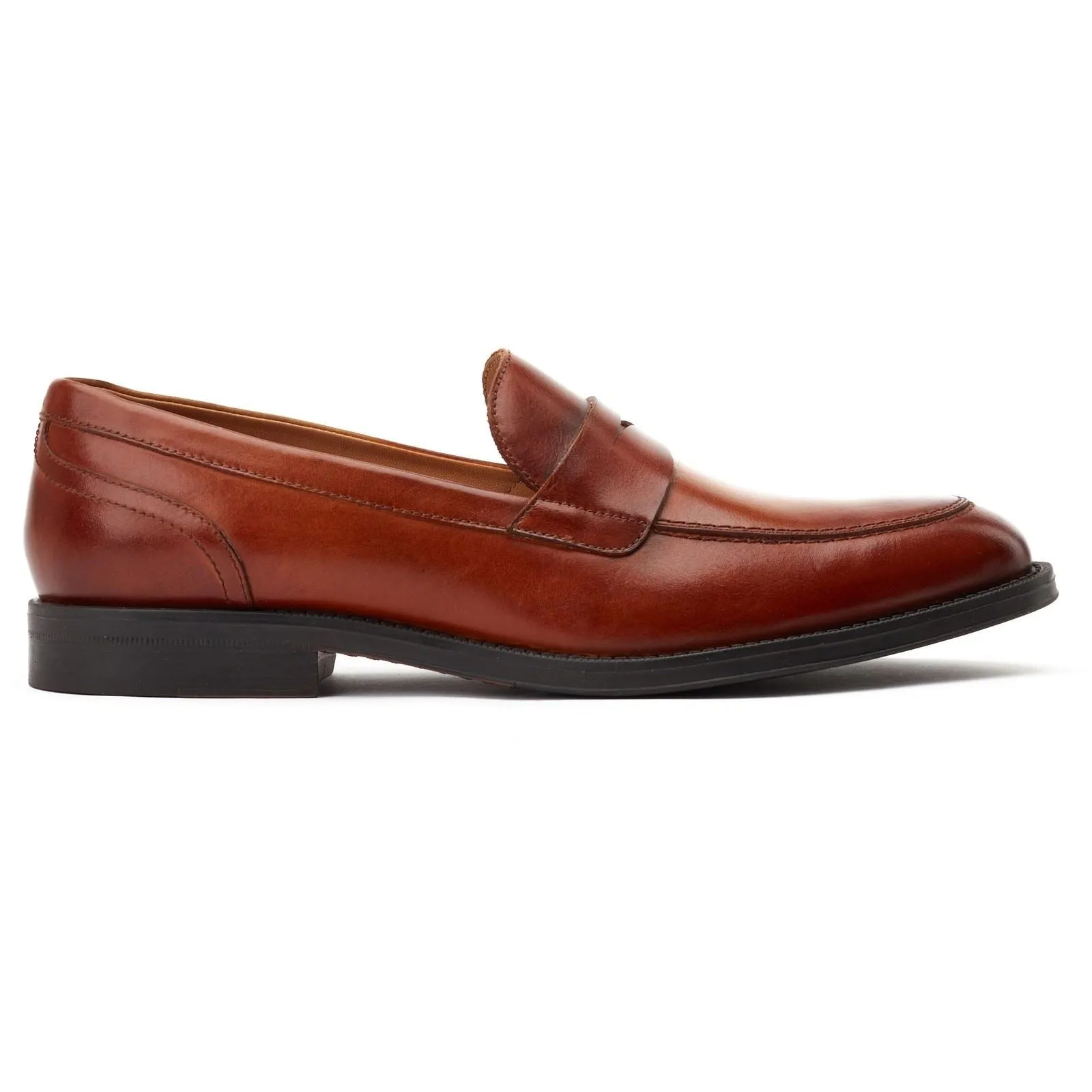 Base London Men's Kennedy Slip On Loafer in Burnt Tan