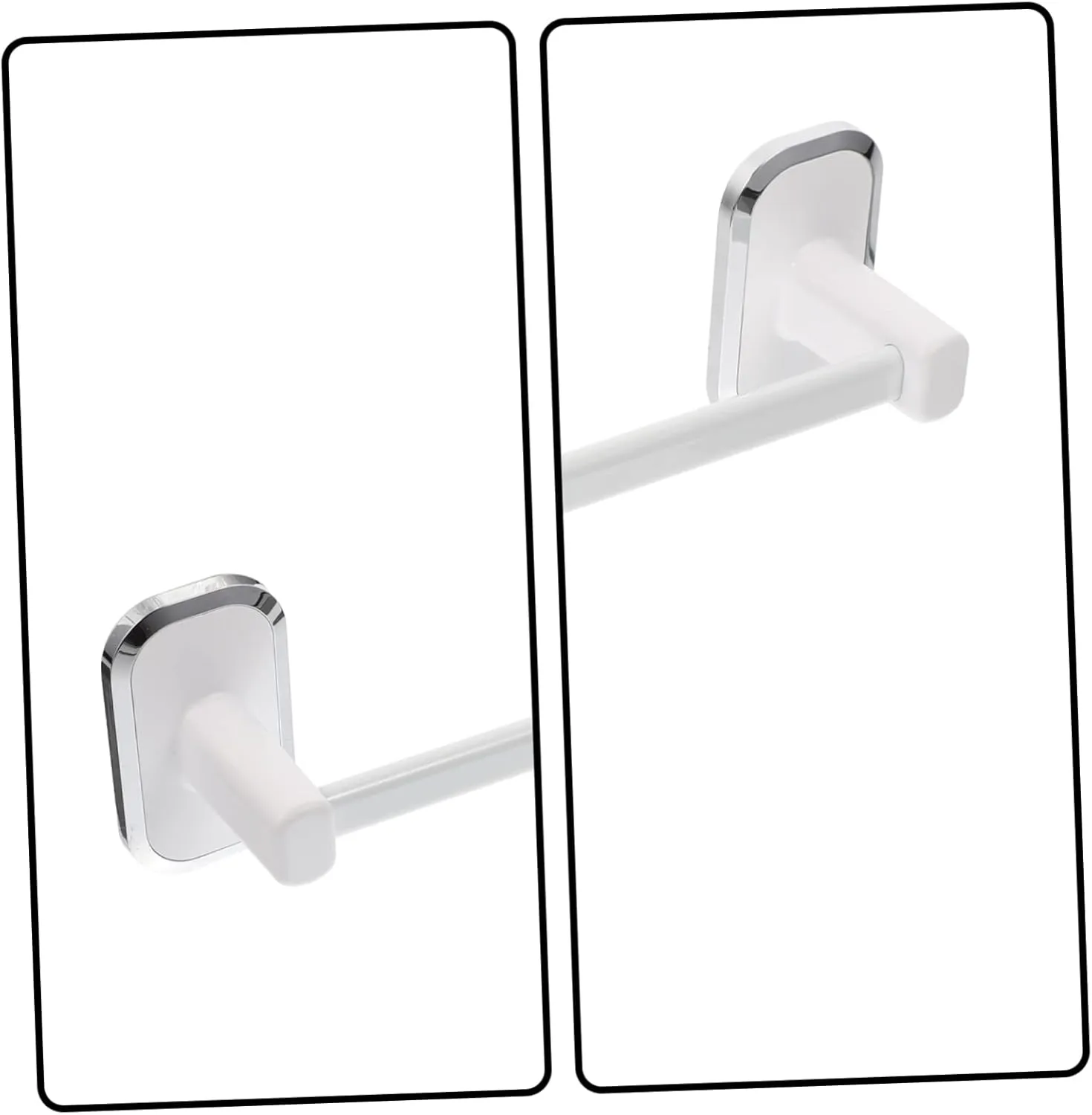Bathroom Towel Rack Shoe Holder Wall-Mounted Storage No Hole Needed Ventilated