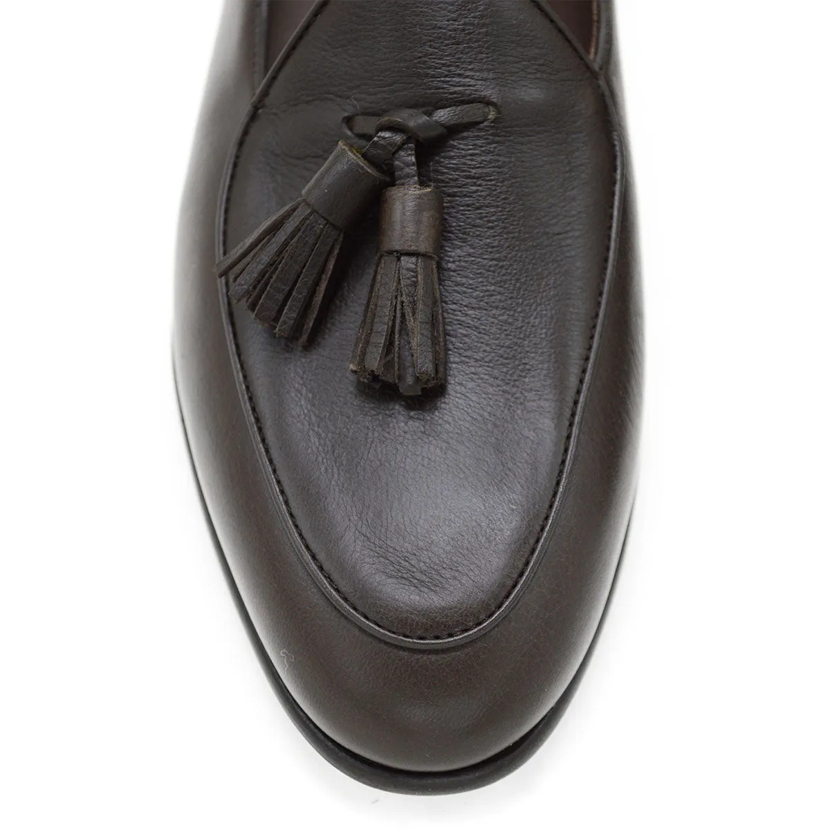 Berwick 1707 Tassel Belgian Loafer (4951) Dark Brown Deerskin