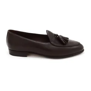Berwick 1707 Tassel Belgian Loafer (4951) Dark Brown Deerskin