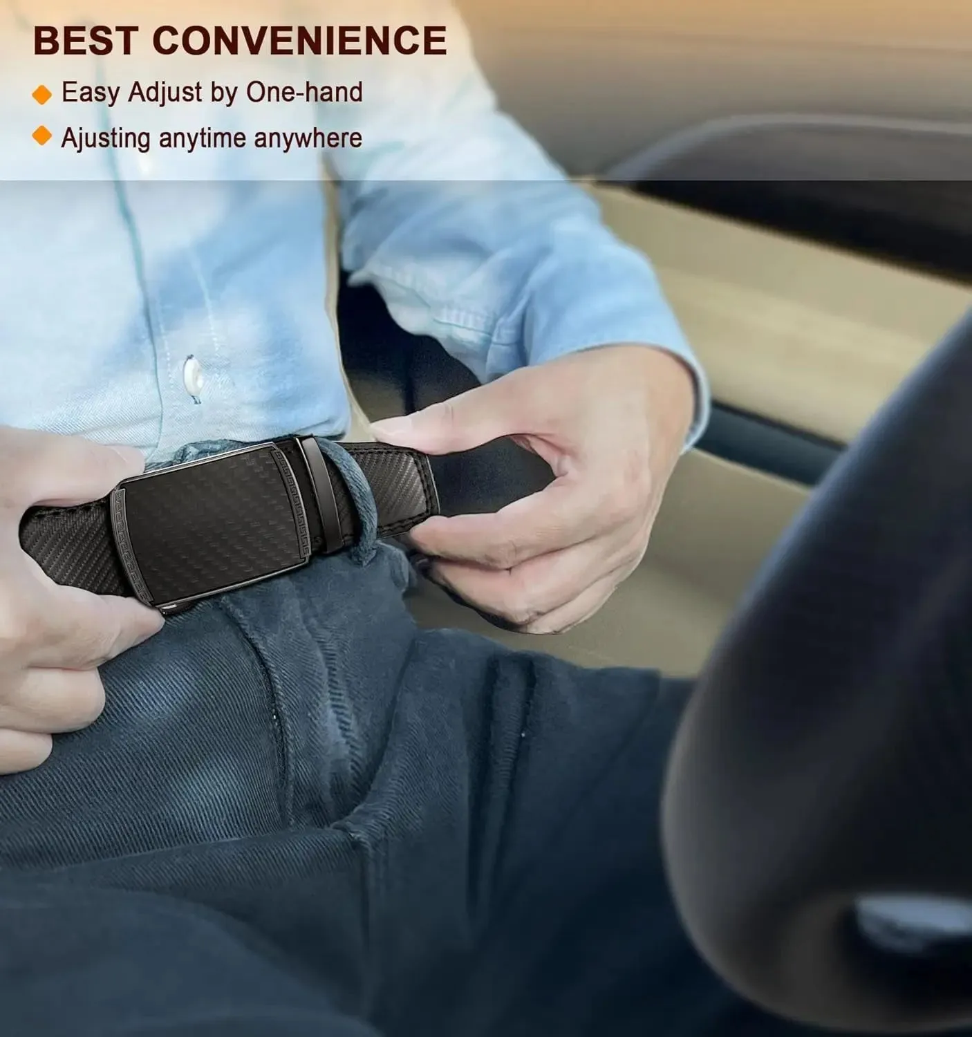 Big Mens Slide Belt