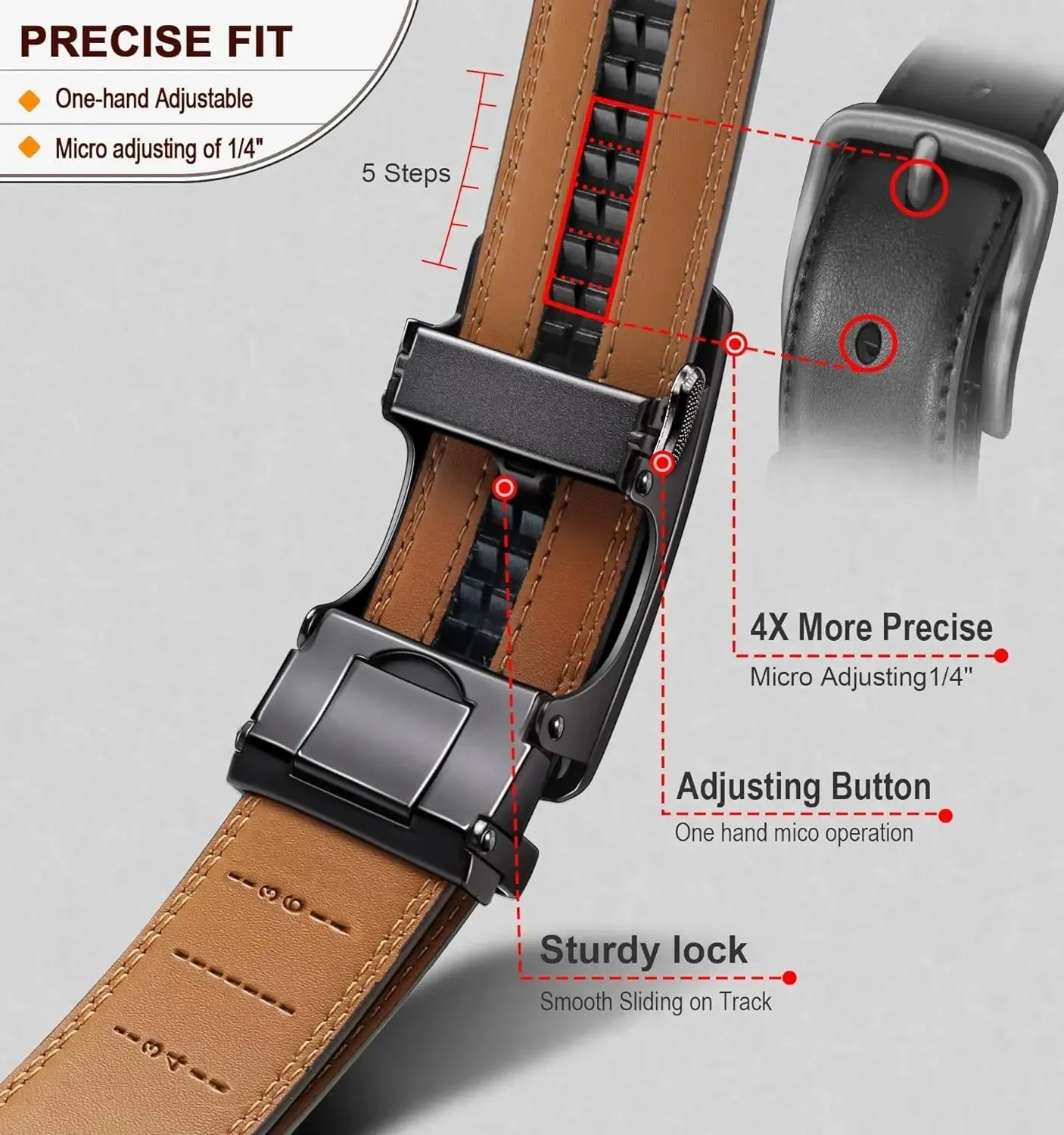 Big Mens Slide Belt