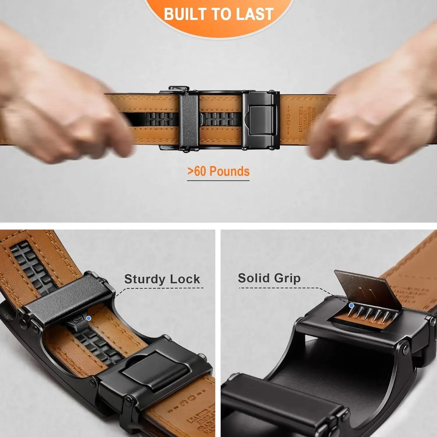 Big Mens Slide Belt