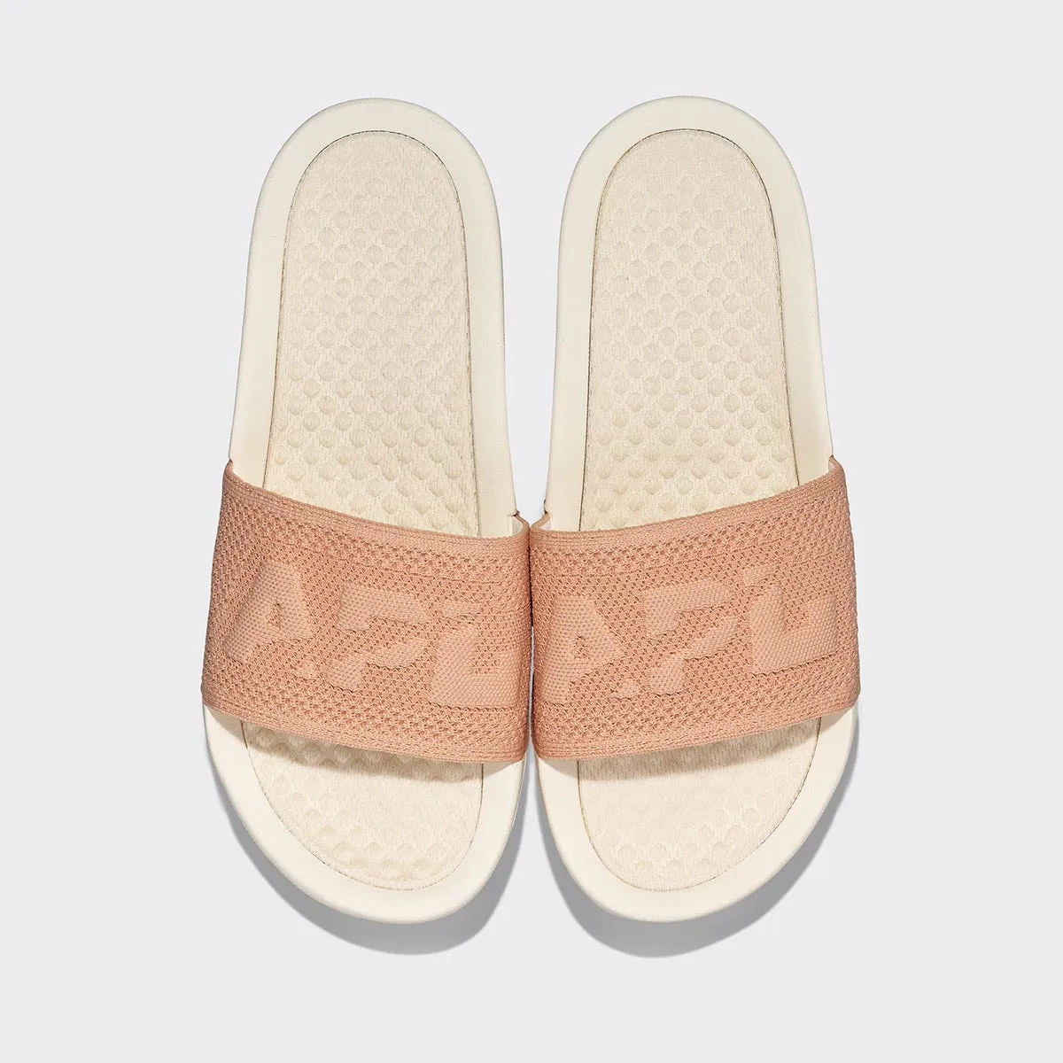 Big TechLoom Logo Ivory Service-focused / Blush Exquisite Slide Men's