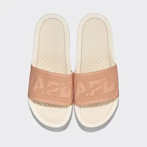 Big TechLoom Logo Ivory Service-focused / Blush Exquisite Slide Men's