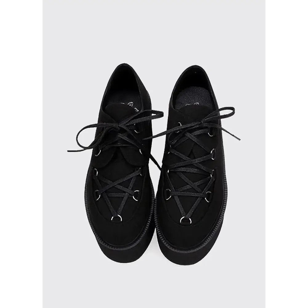 Black Knight Platform Sneakers for Stylish Comfort and Elevation