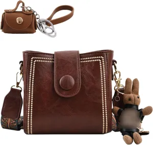 Bootara Bucket Bag, Women's Vintage Crossbody Bag With Adjustable Wider Shoulder Strap, Retro Water Bucket Shoulder Bags