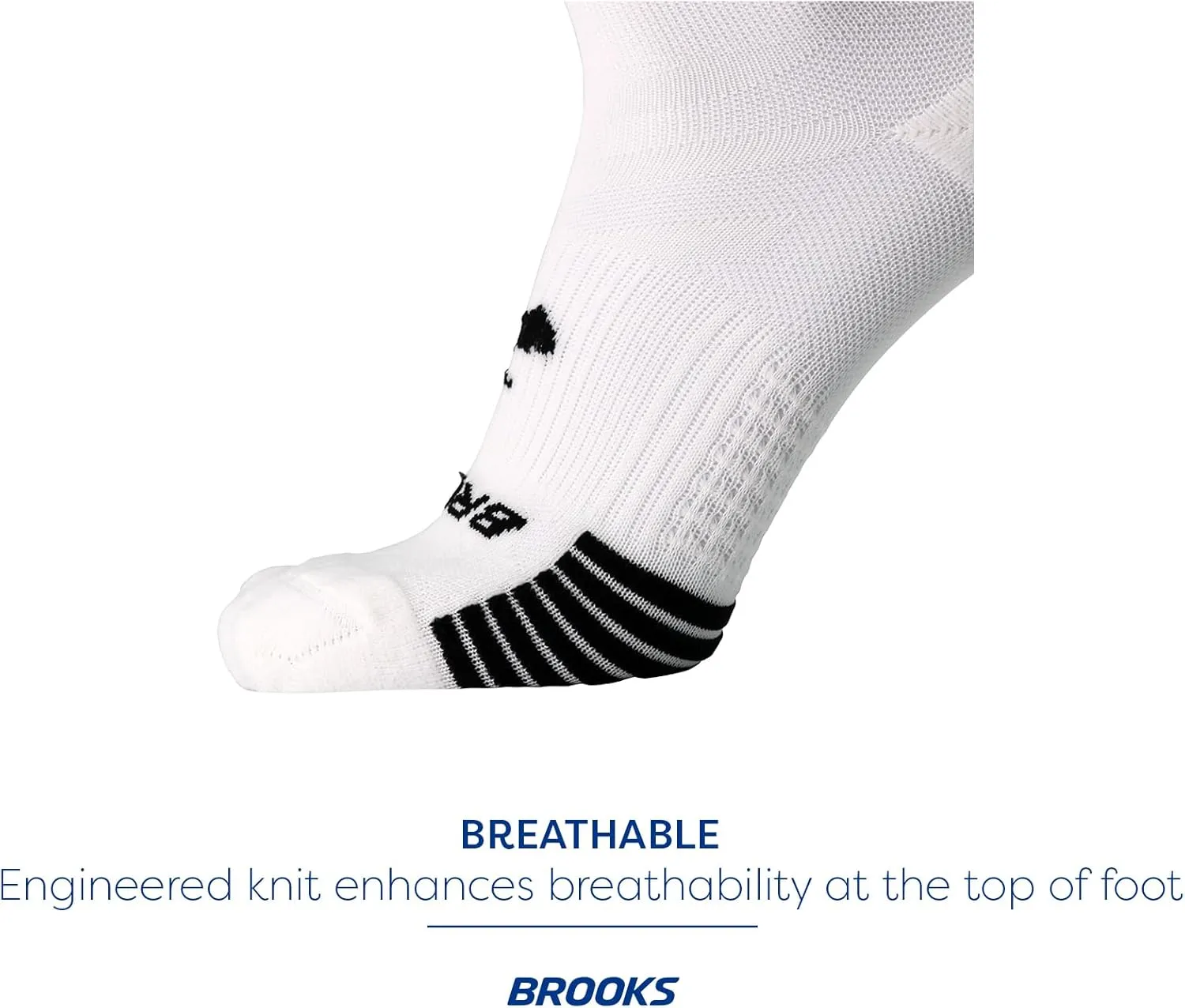 Brooks Ghost Lite Crew Socks I Performance Running, Comfort Fit with Arch Support for Men & Women (2-Pack Set)