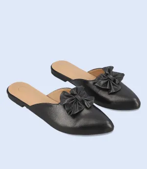 BW10219-BLACK-Women Mule
