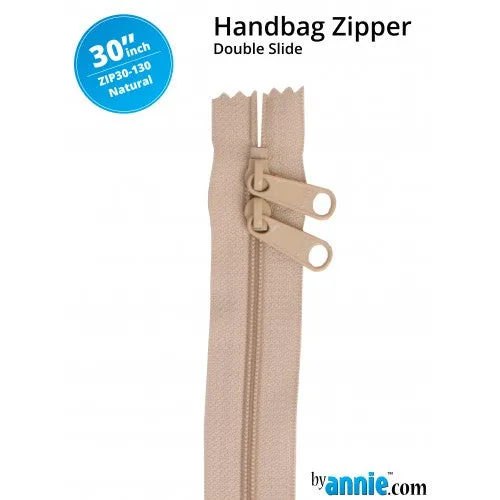 ByAnnie 30" HANDBAG ZIPPERS - DOUBLE-SLIDE