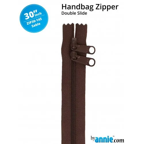ByAnnie 30" HANDBAG ZIPPERS - DOUBLE-SLIDE