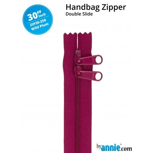 ByAnnie 30" HANDBAG ZIPPERS - DOUBLE-SLIDE