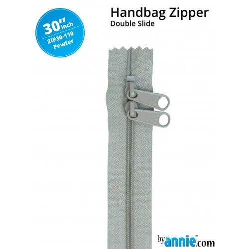 ByAnnie 30" HANDBAG ZIPPERS - DOUBLE-SLIDE