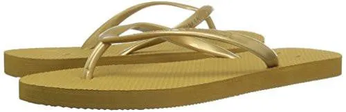 Classic Flip Flop Gold 8 M Us
