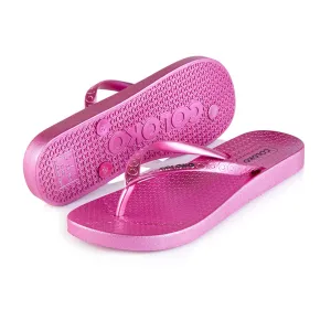 Coloko Lantana Pink Anatomic Metallic Flip Flops Sandals