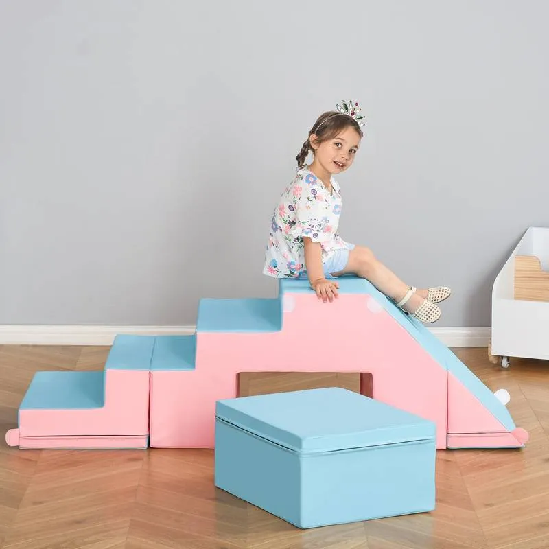 Colorful Foam Climb & Slide Set for Kids