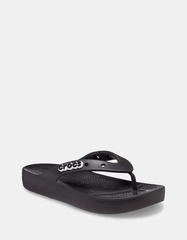 Crocs Classic Platform Flip Black Jandal
