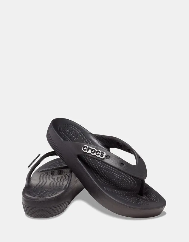 Crocs Classic Platform Flip Black Jandal