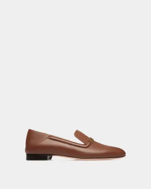 Deco Slipper in Brown Leather