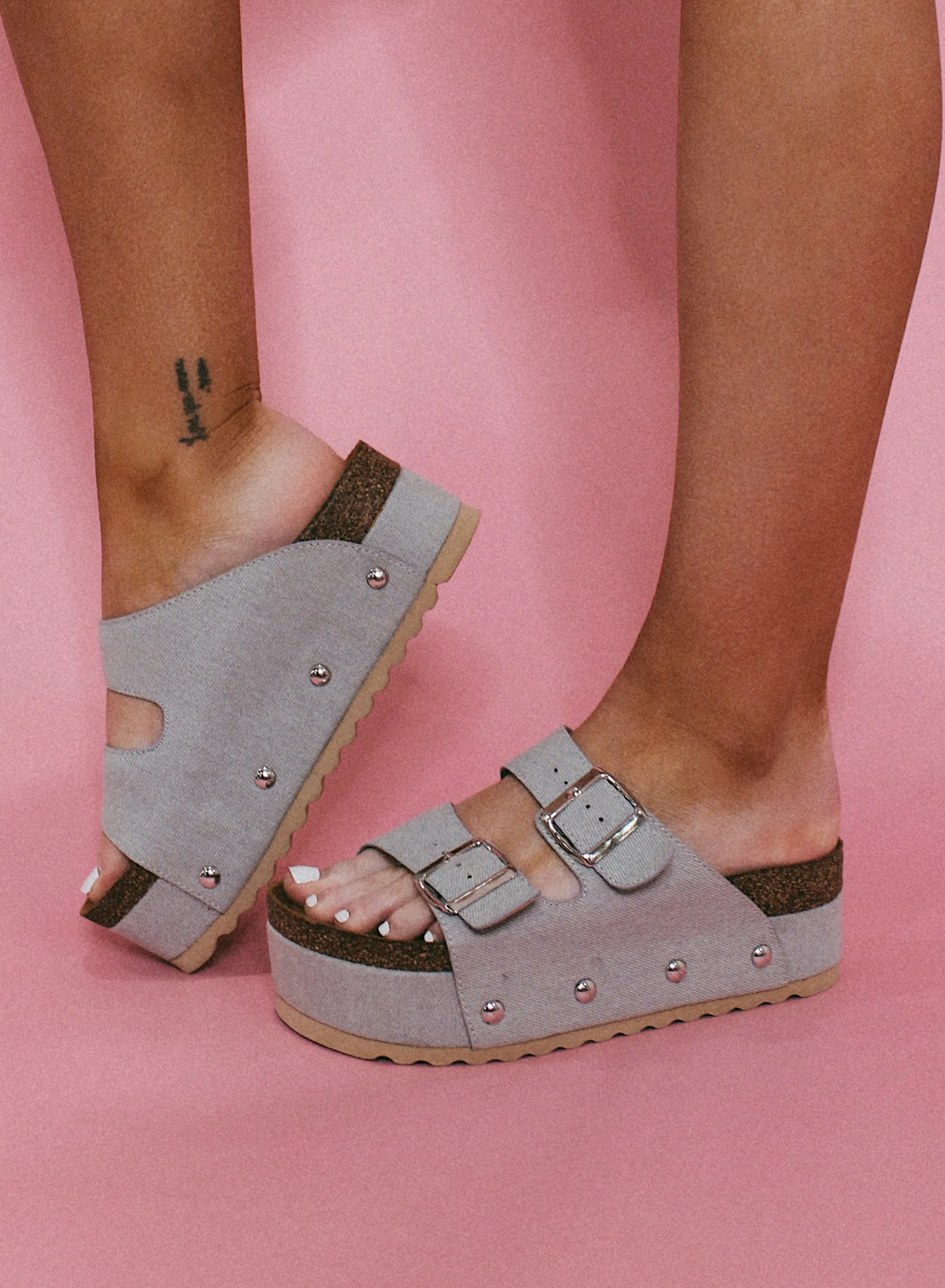 Denim Babe Platform Sandal