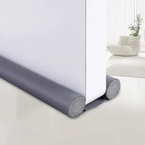 Door Draft Stopper for Bottom of Doors Weather Stripping Door Seal,36 Inch Under Door Draft Noise Blocker,Stoppers Door Draft Guard,Adjustable Twin Door Sweep Draft Seal,Home Essentials,Gray