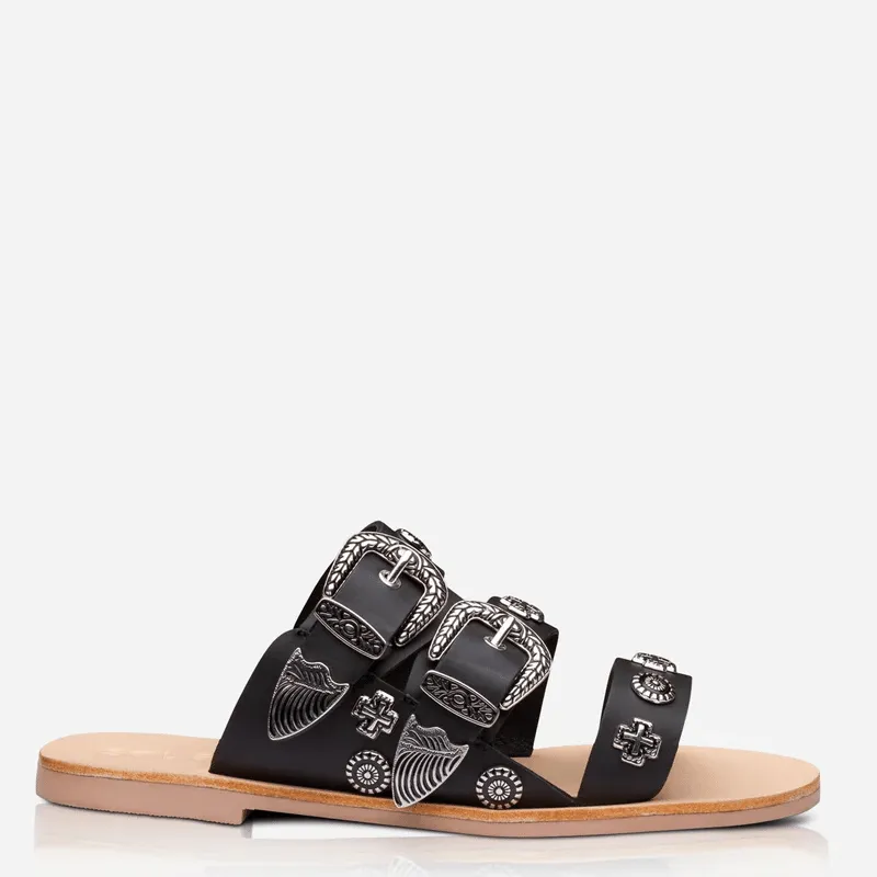 EASTWOOD SLIDE - BLACK/BLONDE