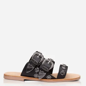 EASTWOOD SLIDE - BLACK/BLONDE