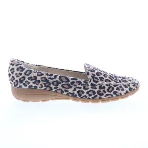Easy Spirit Abide 8 SEABIDE8 Womens Beige Extra Wide Suede Loafer Flats Shoes