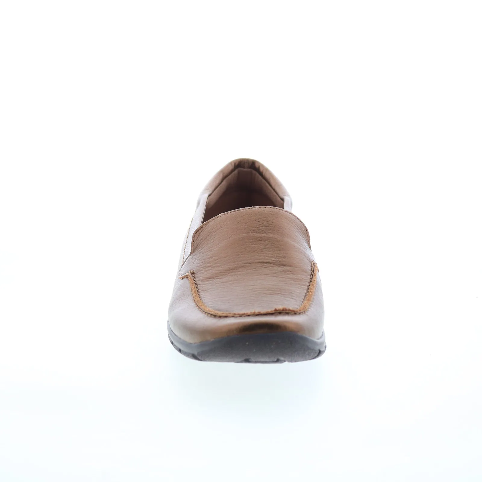Easy Spirit Abide 8 SEABIDE8 Womens Gold Wide Leather Loafer Flats Shoes