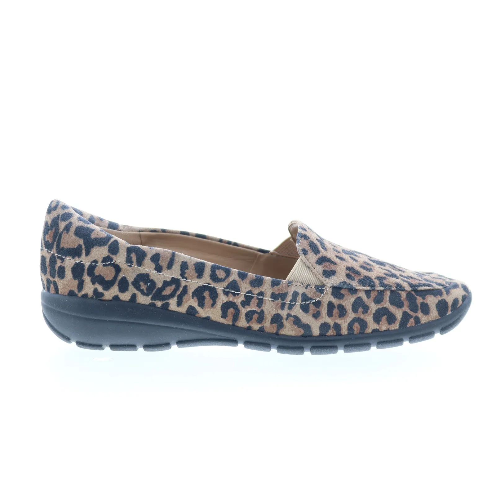 Easy Spirit Abriana SEABRIANA Womens Brown Suede Slip On Loafer Flats Shoes