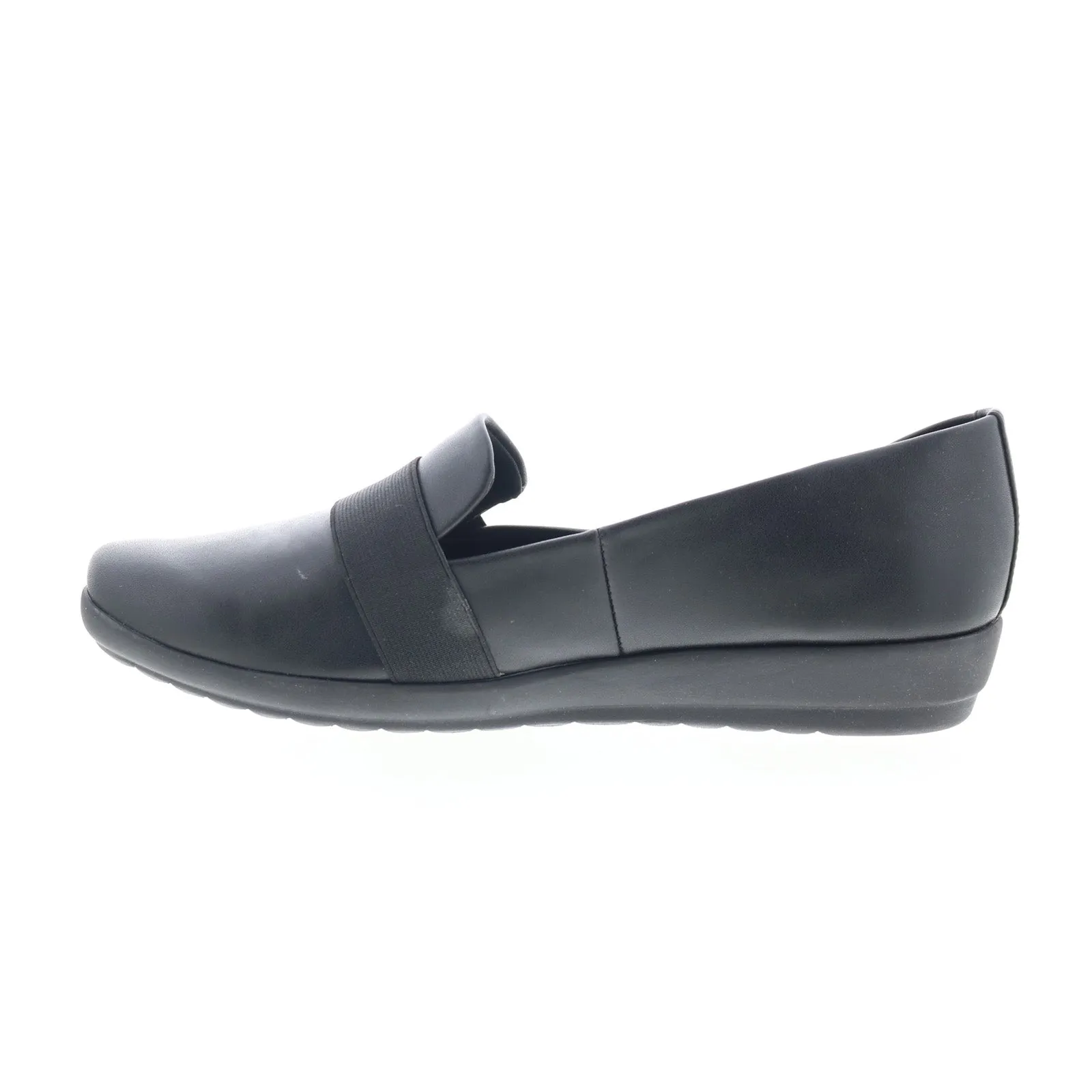 Easy Spirit Audrey 3 SEAUDREY3 Womens Black Wide Loafer Flats Shoes