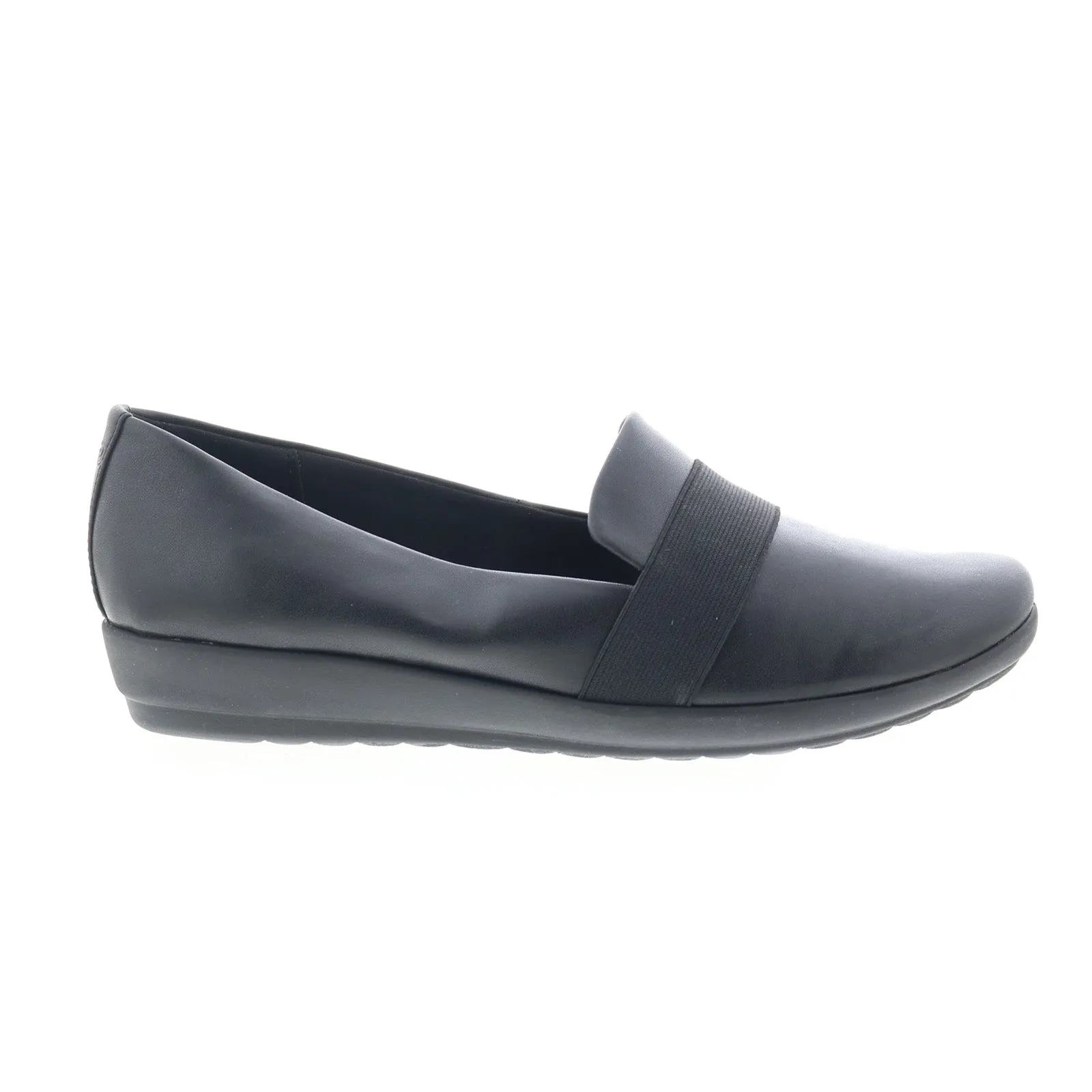 Easy Spirit Audrey 3 SEAUDREY3 Womens Black Wide Loafer Flats Shoes