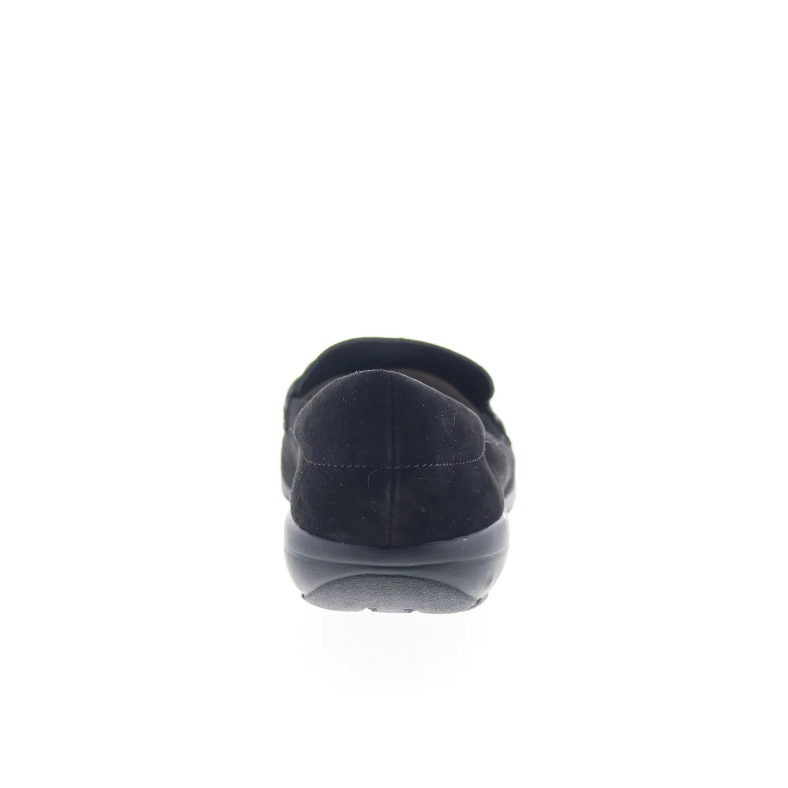 Easy Spirit Avienta SEAVIENTA Womens Black Suede Slip On Loafer Flats Shoes