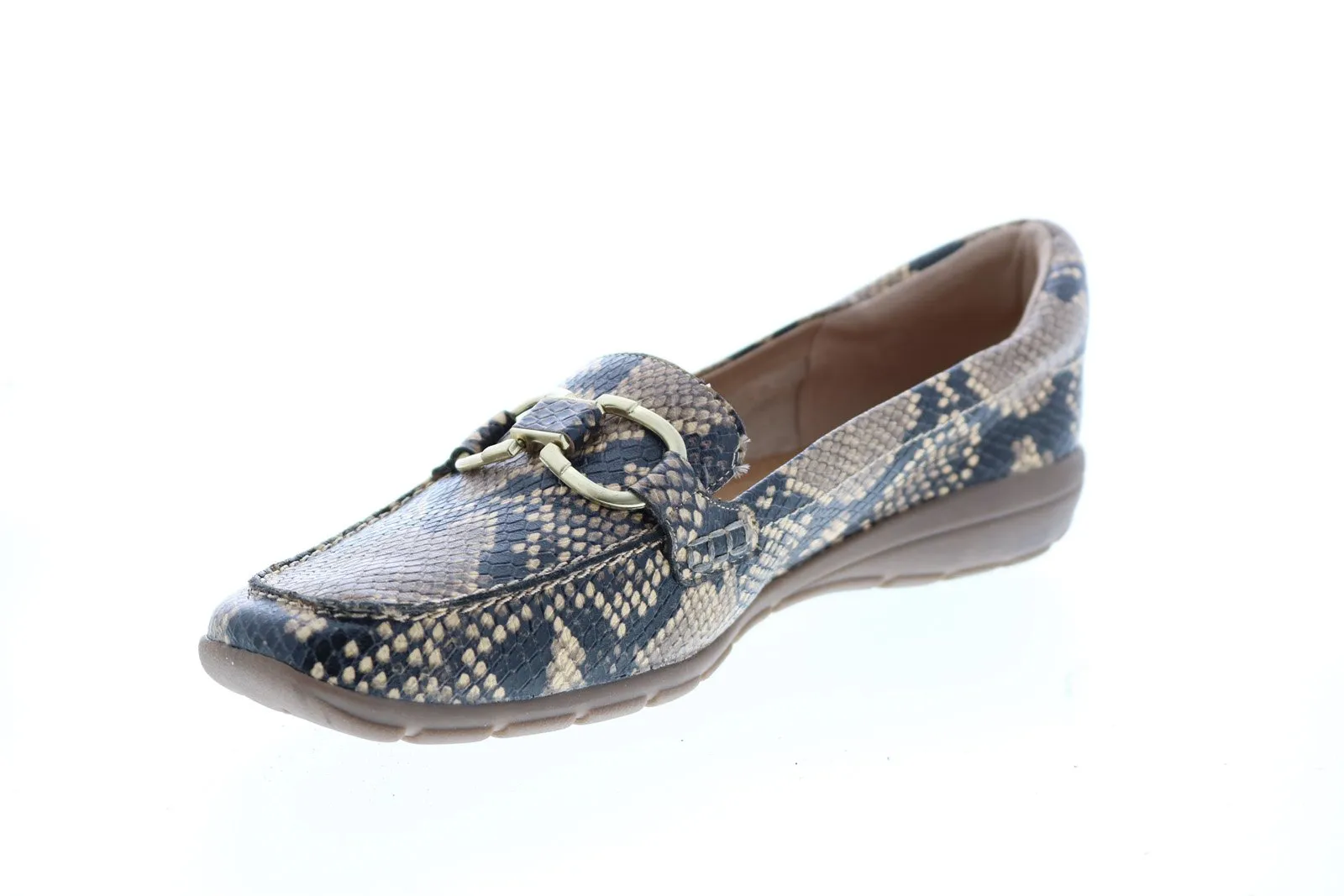 Easy Spirit Avienta SeAvienta Womens Brown Leather Loafer Flats Shoes