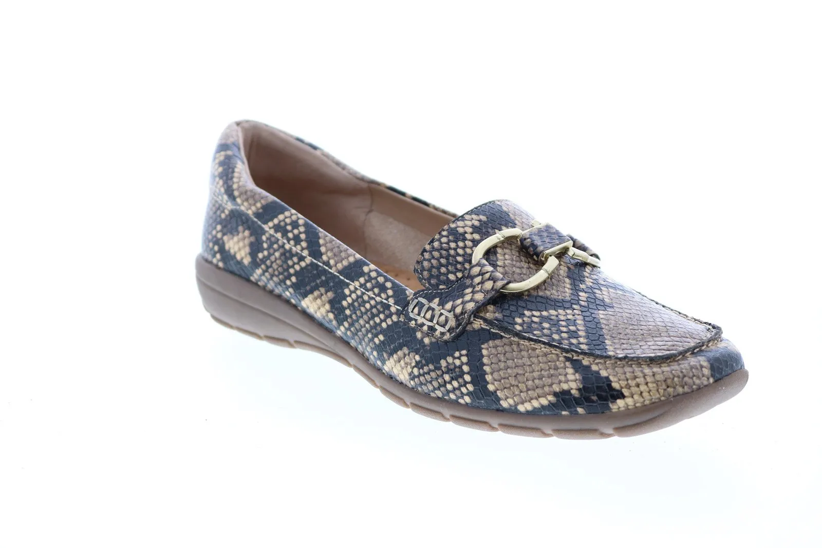Easy Spirit Avienta SeAvienta Womens Brown Leather Loafer Flats Shoes