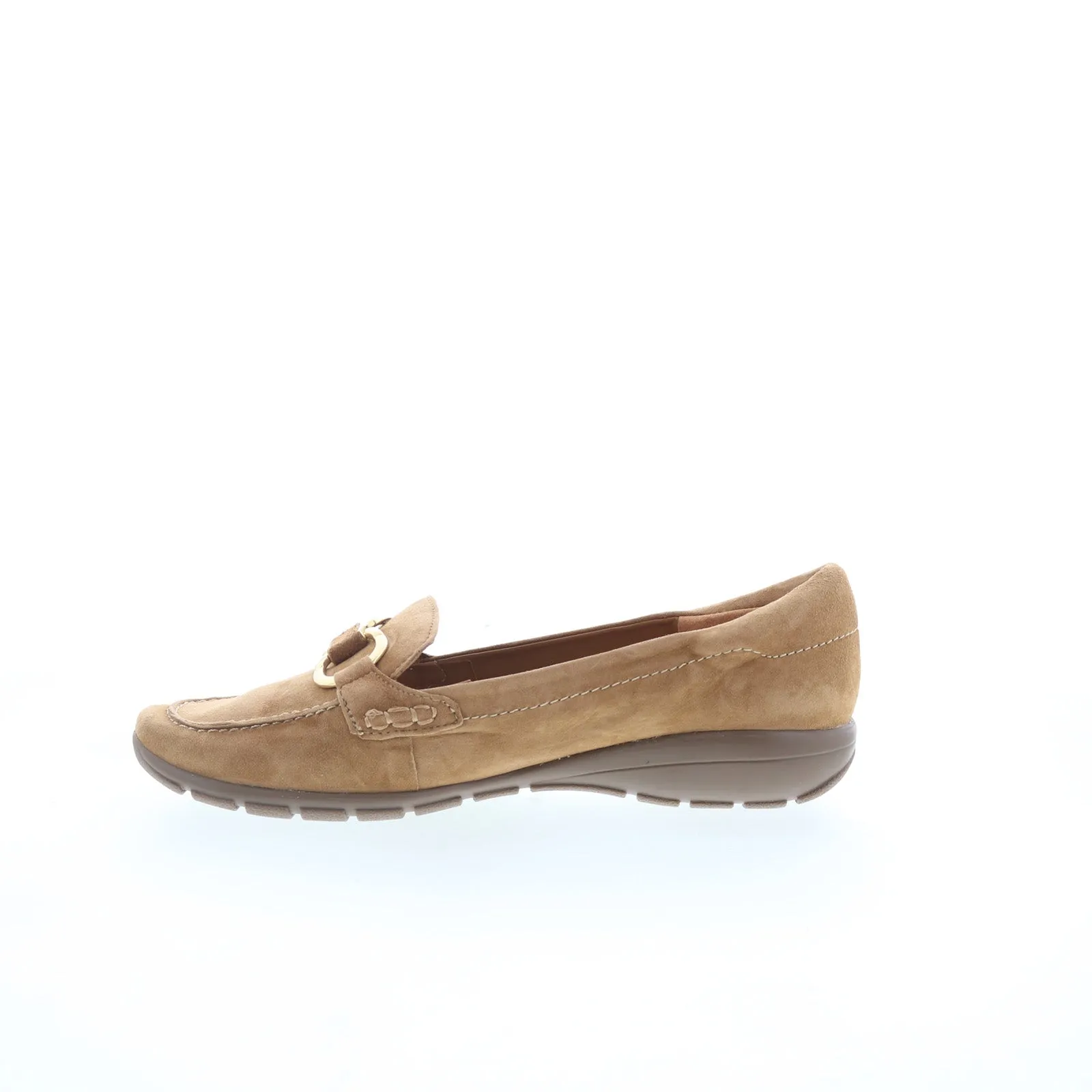 Easy Spirit Avienta SEAVIENTA Womens Brown Narrow Suede Loafer Flats Shoes