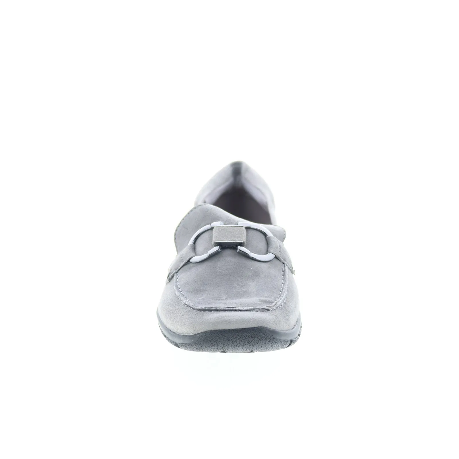 Easy Spirit Avienta SEAVIENTA Womens Gray Suede Slip On Loafer Flats Shoes