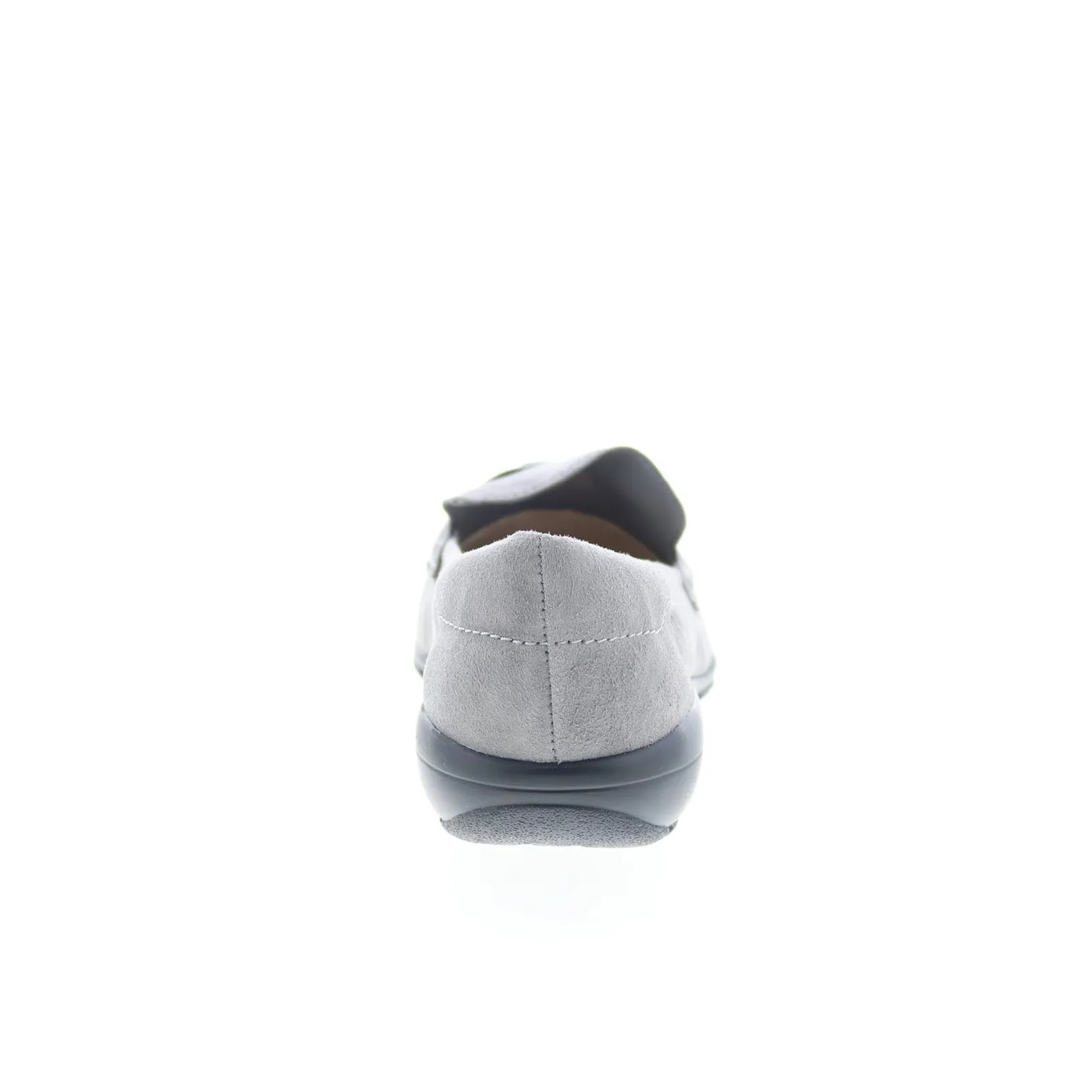 Easy Spirit Avienta SEAVIENTA Womens Gray Suede Slip On Loafer Flats Shoes