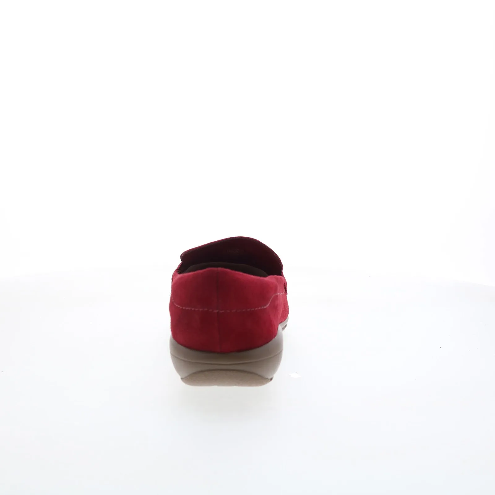 Easy Spirit Avienta SEAVIENTA Womens Red Suede Slip On Loafer Flats Shoes